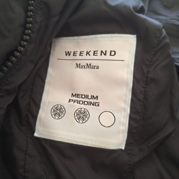 Weekend MaxMara Black Puffer Jacket size M - Picture 6 of 9